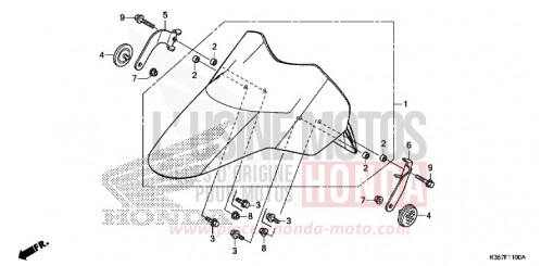 FRONT FENDER WW125EX2H de 2017